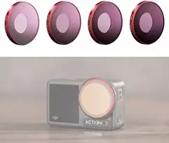 PGYTECH OSMO ACTION 3 filtro ND rinkinys (ND 8 16 32 64)