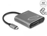 Skaitytuvas Delock Delock USB Type-C kortelių skaitytuvas skirtas SD Express ir CFexpress atminties kortelėms