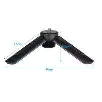 Andoer MT-05 mini stalinis trikojis su 1/4 colio laikikliu