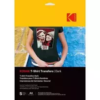 „Kodak“ marškinėlių perkėlimo lipdukai, tamsūs, A4, 5 lapai