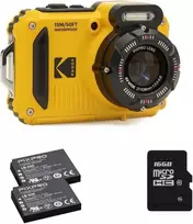 Kodak WPZ2 Geltona Bundle - kamera + SD kortelė ir 2x atsarginės baterijos