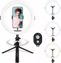 Žibintas AgfaPhoto AGFA ARL11 120 LED Ring VLOG + Tripod + Pilotas