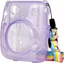 Viršelis LoveInstant "Fujifilm Instax Mini" Dėklas viršelis 11 violetinių permatomų brocade