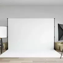 Fono laikiklis, juodos spalvos, 305x243cm, plienas