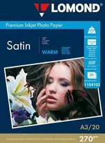 Sourcing Fotopopierius Lomond Premium Photo Paper Satininis 270 g/m2 A3, 20 lapų, Warm