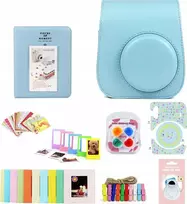 Viršelis LoveInstant rinkinys 8W1 rėmo atvejis Albumas Fuji Instax Mini 11 - Mėlyna