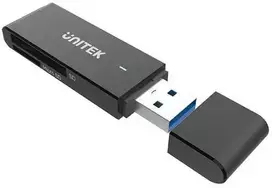 UNITEK Y-9327A kortelių skaitytuvas USB 3.2 Gen 1 (3.1 Gen 1) Type-A Juodas