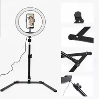 26 CM LED žiedo lempa su trikoju stovu
