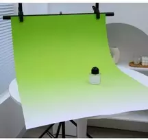 studijos fonas 57x87mm žalios mėlynos spalvos
