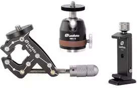 Leofoto Pocket Clamp MC-30 + Kit incl. Mini Ballhead MBH-19 + Išmanusis telefonas Holder PC-90