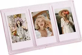 Nuotraukų rėmelis Langelis LoveInstant Rėmo stovi 3 Nuotraukos Kameros / Spausdinti spausdintuvas Popierius Zink / Fuji Instax mini - Rausva