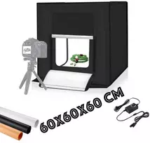 Dėžė fotografavimui PROFI su LED apšvietimu 60x60x60cm