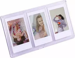 Nuotraukų rėmelis Langelis LoveInstant Rėmo stovi 3 Nuotraukos Kameros / Spausdinti spausdintuvas Popierius Zink / Fuji Instax mini - Purpurinė