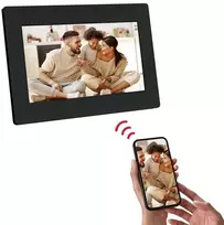 Nuotraukų rėmelis AgfaPhoto Frame skaitmeninis rėmelis 7 colių LCD HD AGFA WiFi automatinio sukimosi judesio jutiklis 32GB atmintis / APF700 Wi-Fi