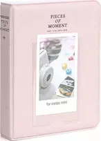 LoveInstant Foto albumas 64 vnt. Fujifilm INSTAX mini 12 11 40 9 8 7s EVO LiPlay Link 2 SE / Pastel Rožinė Rožinė