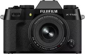 Kamera - Fujifilm X-T50 24.2MP APS-C, 4K Video, 16-50mm Objektyvas Juodas