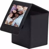 „LoveInstant“ dėklas, 100 kartų didesnis nuotraukų dydis, skirtas „Fuji Instax Square Sq1 Sq6 Sq10 Sq20 Sq40“ / juodas / su langu