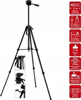 Baterija Braun Braun trikojis LW 3001S (57-157 cm, 1100 g, 3 krypčių galvutė, maks. 5kg, juodas)