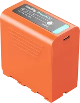 Oranžinis SmallRig 4972 NP-F970 USB-C Rechargeable Camera Baterija Oranžinis