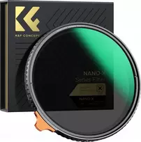 Kf filtras Nd filtras pilkas, reguliuojamas Nd2-nd32 82 mm tikros spalvos Mrc Nano X K&f Nd 2-32 / Kf01.2161