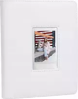 LoveInstant nuotraukų albumas 288 vnt. skirtas Fuji Instax Canon Xiaomi Polaroid HP Kodak ZINK / Langas ant dangtelio / baltas