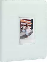 LoveInstant nuotraukų albumas 288 vnt. skirtas Fuji Instax Canon Xiaomi Polaroid HP Kodak ZINK / Langas ant dangtelio / žalias