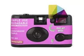 Lomographische Ag Lomography fotoaparatas Lomochrome Violetinė + fotojuosta Lomochrome Violetinė 400/135/27