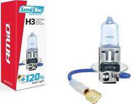 Halogeninė lemputė H3 12V 55W „Lumitec Super Baltas“ +120% amio-02136