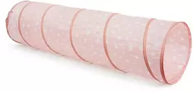 Kids Concept Star - Žaidimų tunelis - Rožinis - Skersmuo 47 cm, ilgis 180 cm