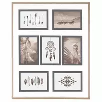 Atmosphera Frame Nuotraukų rėmelis, stiklas, 7 elementai, medinis rėmelis, atmosfera