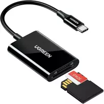 Ugreen Atminties kortelių Micro SD, SD skaitytuvas USB-C 3.1, juodas