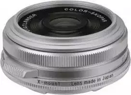 „Voigtlander“ objektyvas „Voigtlander“ spalvotas „Skopar“ 18 mm f/2.8 objektyvas, skirtas „Fujifilm X“ – sidabrinis