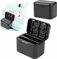 USB įkroviklis Puluz PU999B 2 akumuliatoriams, skirtas „Insta360 X4“