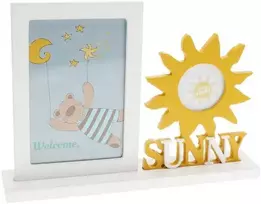 Nuotraukų rėmelis Home Styling Collection Frame Stovimas rėmas su dekoracija, 25,5 x 5 x 18,5 cm