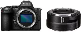 Nikon Z5 II, (Z5II), (Z 5 II), (Z 5II) Body + Nikon FTZ II Mount Adapteris