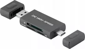 Skaitytuvas JJC Skaitytuvas kart pamięci JJC USB / USB-C SD, NM i Micro SD (SDXC, SDHC)