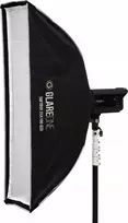 „GlareOne Softbox 25x100 PRO“ studijinė lempa – komplektas su grotelėmis