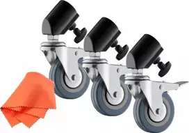 Jinbei Trijų JB11-036A 25 mm ratukų rinkinys apšvietimo stovui