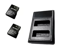 2x Nikon EN-EL14 akumuliatorius 1200 mAh+ dvigubas pakrovėjas