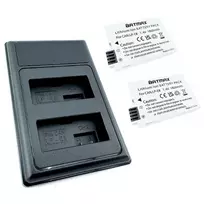 2x Canon LP-E8 akumuliatorius 1800 mAh+ dvigubas pakrovėjas