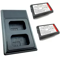 2x Sony NP-FW50 akumuliatorius 2000 mAh+ dvigubas pakrovėjas