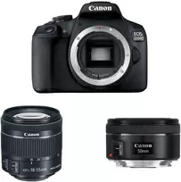 Canon EOS 2000D + EF-S 18-55mm F4-5.6 IS STM + EF 50mm F1.8 STM