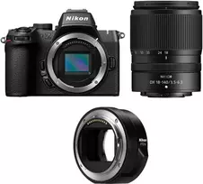 Nikon Z50 II (Z 50 II), (Z50II) + NIKKOR Z DX 18-140mm f/3.5-6.3 VR + FTZ II Mount Adapteris