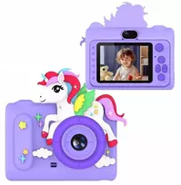 „Xrec“ skaitmeninis fotoaparatas su 40 MP HD objektyvu, asmenukėms vaikams, MP3 žaidimams / „Xrec H05“ / Purpurinis vienaragis