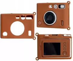 Loveinstant Silikoninis dėklas Fuji Fujifilm Instax Mini Evo / Rudas