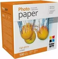 ColorWay Photo Paper, 500 sheets | High Glossy | 230 g/m² | 10x15