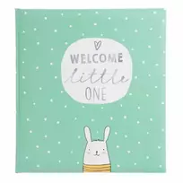 Albumas GOLDBUCH 15 181 Welcome little one mint 30x31/60psl | balti lapai | kampučiai/lipdukai | knyginio rišimo pažeista pakuotė