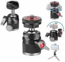 Puluz galvutė Rutulinė galvutė fotoaparatui 3D srieginis 1/4'''' 2x ISO kojelė iki 3kg Puluz / Pu3075b