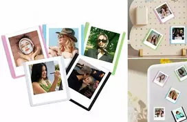 Nuotraukų rėmelis Loveinstant 5x šaldytuvo magnetų rėmeliai, magnetiniai spalvoti rėmeliai Polaroid GO nuotraukoms / 5 spalvos