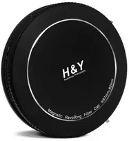 Filtrų Laikiklis - H&Y Revoring Magnetiniai Aliuminiai Dangteliai 37-49 mm Juodi